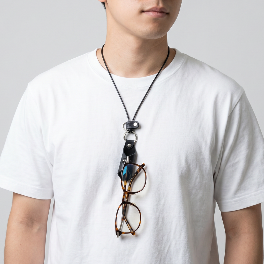 MS512/ Leather necklace(Glasses/Pen holder)
